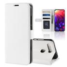 R64 Texture Single Fold Horizontal Flip Leather Case for Huawei Honor View 20, with Holder & Wallet & Card Slots & Photo Frame(White) - 1
