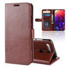 R64 Texture Single Fold Horizontal Flip Leather Case for Huawei Honor View 20, with Holder & Wallet & Card Slots & Photo Frame(Brown) - 1