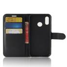 Litchi Texture Horizontal Flip Leather Case for Huawei P30 Lite, with Wallet & Holder & Card Slots (Black) - 5