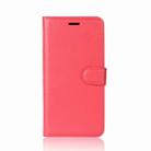 Litchi Texture Horizontal Flip Leather Case for Huawei P30 Lite, with Wallet & Holder & Card Slots (Red) - 2
