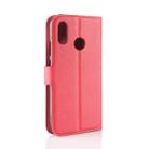 Litchi Texture Horizontal Flip Leather Case for Huawei P30 Lite, with Wallet & Holder & Card Slots (Red) - 3