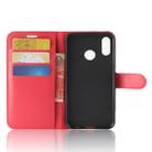 Litchi Texture Horizontal Flip Leather Case for Huawei P30 Lite, with Wallet & Holder & Card Slots (Red) - 5