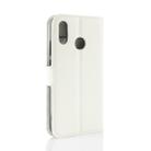 Litchi Texture Horizontal Flip Leather Case for Huawei P30 Lite, with Wallet & Holder & Card Slots (White) - 3
