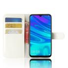Litchi Texture Horizontal Flip Leather Case for Huawei P30 Lite, with Wallet & Holder & Card Slots (White) - 6
