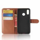 Litchi Texture Horizontal Flip Leather Case for Huawei P30 Lite, with Wallet & Holder & Card Slots (Brown) - 5