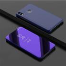 Electroplating Mirror Horizontal Flip Leather Case for Huawei Honor 8X , with Holder (Purple Blue) - 1