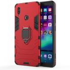 PC + TPU Shockproof Protective Case for Huawei Honor Note 10, with Magnetic Ring Holder(Red) - 1