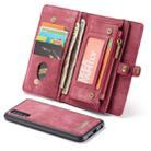 CaseMe Detachable Multifunctional Horizontal Flip Leather Case for Huawei P30, with Card Slot & Holder & Zipper Wallet & Photo Frame(Red) - 1