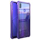 Buckle Series Metal Frame + Tempered Glass Cover Case for Huawei Nova 3 (Purple) - 1