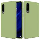 Solid Color Liquid Silicone Shockproof Full Coverage Case for Huawei P30 (Green) - 1