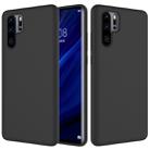 Solid Color Liquid Silicone Shockproof Full Coverage Case for Huawei P30 Pro (Black) - 1