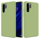 Solid Color Liquid Silicone Shockproof Full Coverage Case for Huawei P30 Pro (Green) - 1