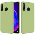 Solid Color Liquid Silicone Shockproof Full Coverage Case for Huawei P30 Lite (Green) - 1