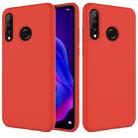 Solid Color Liquid Silicone Shockproof Full Coverage Case for Huawei P30 Lite (Red) - 1