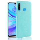 Shockproof Crocodile Texture PC + PU Case for Huawei P Smart+ (2019)(Green) - 1