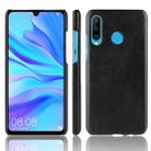 Shockproof Litchi Texture PC + PU Case for Huawei P Smart+ (2019) (Black) - 1