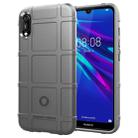 Shockproof Rugged Shield Full Coverage Protective Silicone Case for Huawei Enjoy 9e (Grey) - 1