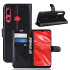 Litchi Texture Horizontal Flip Leather Case for Huawei Honor 10i, with Wallet & Holder & Card Slots (Black) - 1