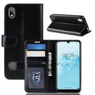 R64 Texture Single Fold Horizontal Flip Leather Case for Huawei Y5 2019, with Holder & Card Slots & Wallet (Black) - 1