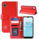 R64 Texture Single Fold Horizontal Flip Leather Case for Huawei Y5 2019, with Holder & Card Slots & Wallet (Red) - 1