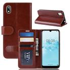 R64 Texture Single Fold Horizontal Flip Leather Case for Huawei Y5 2019, with Holder & Card Slots & Wallet (Brown) - 1