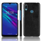 Shockproof Litchi Texture PC + PU Protective Case for Huawei Y6 (2019) (Black) - 1