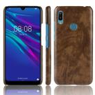 Shockproof Litchi Texture PC + PU Protective Case for Huawei Y6 (2019) (Brown) - 1