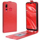 R64 Texture Vertical Flip Leather Case for Huawei Honor 10i , with Card Slots & Photo Frame (Red) - 1