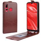 R64 Texture Vertical Flip Leather Case for Huawei Honor 10i , with Card Slots & Photo Frame (Brown) - 1