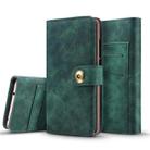 Retro Magnetic Detachable Horizontal Flip Leather Case for Huawei P30 Lite, with Card Slots & Wallet & Photo Frame (Green) - 1