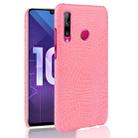 Shockproof Crocodile Texture PC + PU Case for Huawei Honor 10i / 20i (Pink) - 1