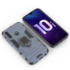 Shockproof PC + TPU Protective Case for Huawei Honor 10i, with Magnetic Ring Holder (Navy Blue) - 1