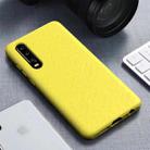 Starry Series Shockproof  Straw Material + TPU Protective Case for Huawei P30(Yellow) - 1