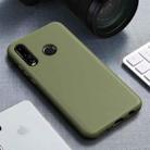 Starry Series Shockproof  Straw Material + TPU Protective Case for Huawei P30 Lite (Dark Green) - 1