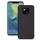 Shockproof Cloth Texture PC+ TPU Protective Case for Huawei Mate 20 Pro (Black) - 1