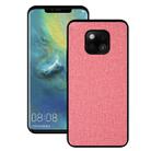 Shockproof Cloth Texture PC+ TPU Protective Case for Huawei Mate 20 Pro (Pink) - 1