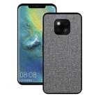 Shockproof Cloth Texture PC+ TPU Protective Case for Huawei Mate 20 Pro (Grey) - 1