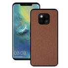 Shockproof Cloth Texture PC+ TPU Protective Case for Huawei Mate 20 Pro (Brown) - 1