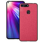 Shockproof Cloth Texture PC+ TPU Protective Case for Huawei Honor View 20 (Red) - 1