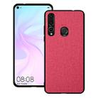 Shockproof Cloth Texture PC+ TPU Protective Case for Huawei Nova 4 (Red) - 1