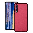 Shockproof Cloth Texture PC+ TPU Protective Case for Huawei P30 (Red) - 1