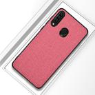 Shockproof Cloth Texture PC+ TPU Protective Case for Huawei Honor 10i (Pink) - 1