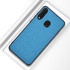 Shockproof Cloth Texture PC+ TPU Protective Case for Huawei Honor 10i (Blue) - 1