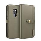 DG.MING Lambskin Detachable Horizontal Flip Magnetic Case for Huawei Mate 20, with Holder & Card Slots & Wallet (Green) - 1