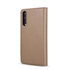 DG.MING Lambskin Detachable Horizontal Flip Magnetic Case for Huawei P20 Pro, with Holder & Card Slots & Wallet (Brown) - 3