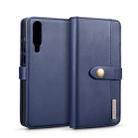 DG.MING Lambskin Detachable Horizontal Flip Magnetic Case for Huawei P30, with Holder & Card Slots & Wallet (Blue) - 1