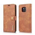 DG.MING Crazy Horse Texture Flip Detachable Magnetic Leather Case for Huawei Mate 20 Pro, with Holder & Card Slots & Wallet (Brown) - 1