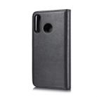 DG.MING Crazy Horse Texture Flip Detachable Magnetic Leather Case for Huawei P30 Lite, with Holder & Card Slots & Wallet (Black) - 3