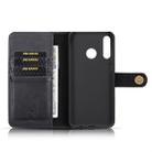 DG.MING Crazy Horse Texture Flip Detachable Magnetic Leather Case for Huawei P30 Lite, with Holder & Card Slots & Wallet (Black) - 6