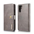 DG.MING Crazy Horse Texture Flip Detachable Magnetic Leather Case for Huawei P30 Pro, with Holder & Card Slots & Wallet (Grey) - 1